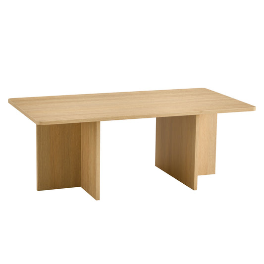 44.8 inches high x 23.6 inches wide, light wood modern triangular support coffee table, lightweight and stable, perfectly integrating nature and industry